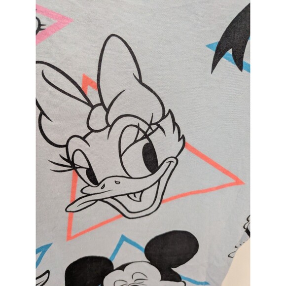 Disney Mickey Mouse T-shirt Women's XL Blue Pink Goofy Daisy Minnie Characters - Picture 7 of 14